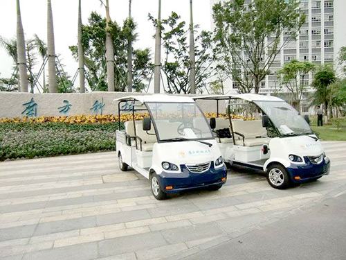 玛西尔电动观光车在高校大受欢迎