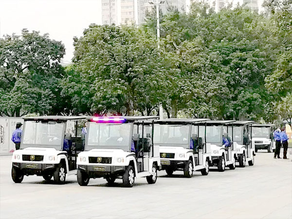 玛西尔新型电动巡逻车上岗街头