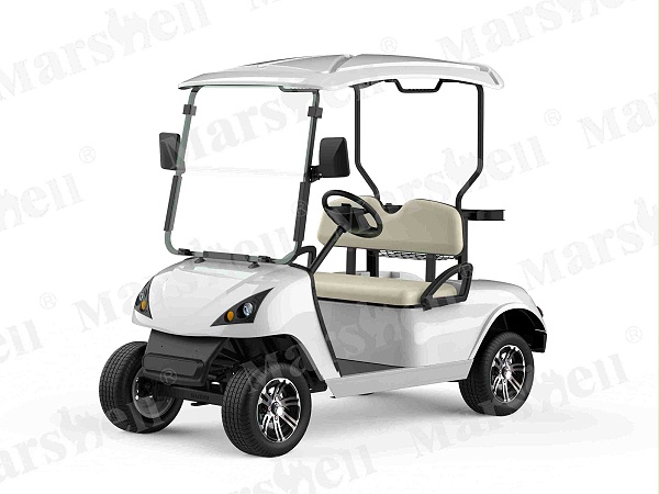 两座电动高尔夫球车