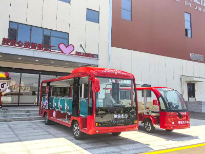 工厂接待电动观光车