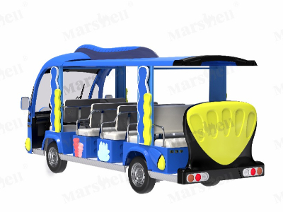 蓝藻鱼主题造型电动观光车