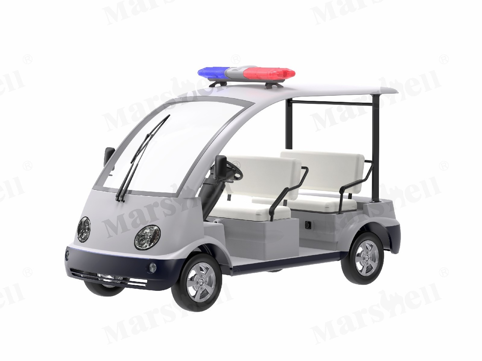 五座电动巡逻车